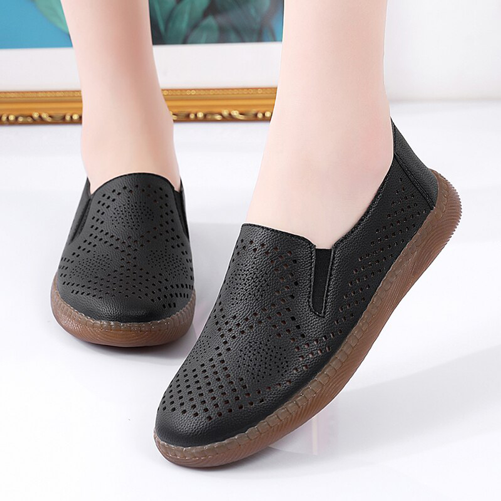 Scarpe da donna Appartamenti in vera pelle