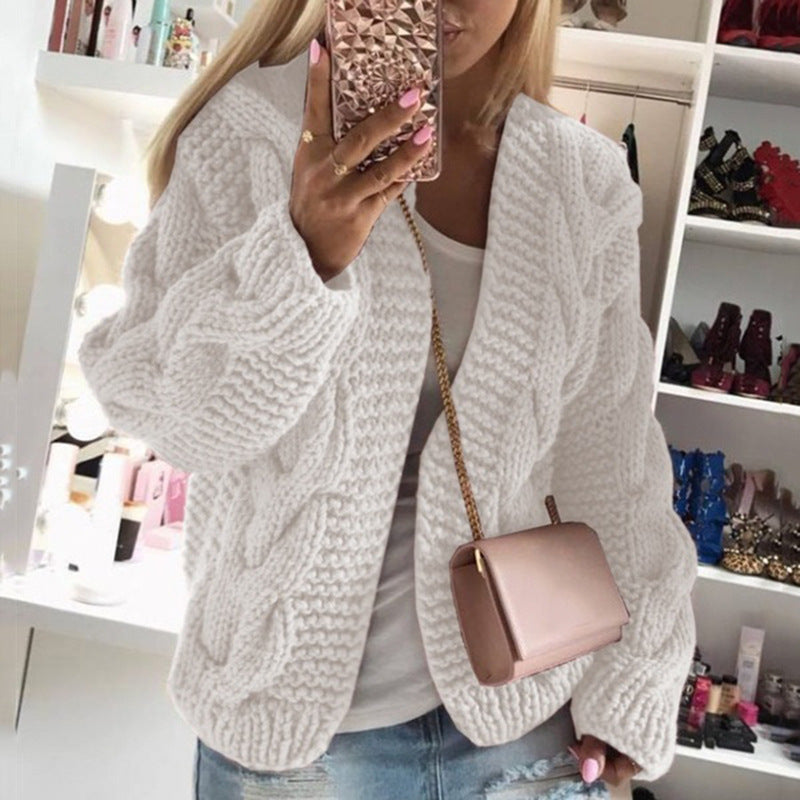Eva | Cardigan caldo da donna | Manica lunga