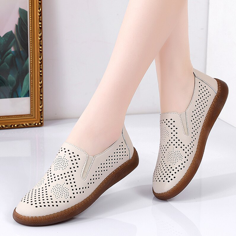 Scarpe da donna Appartamenti in vera pelle