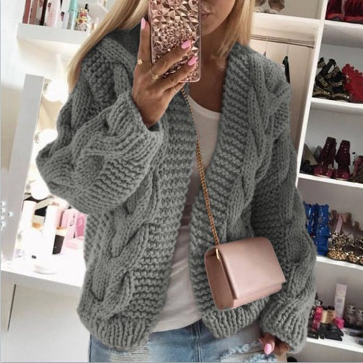 Eva | Cardigan caldo da donna | Manica lunga