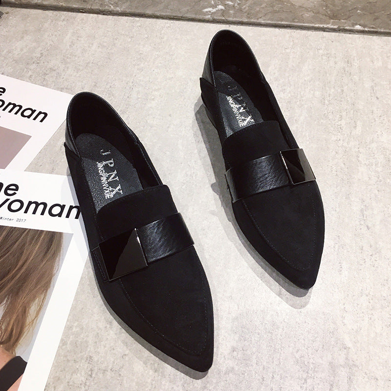 Mocassini Gommino Slip-on Flats di mezza età e anziani