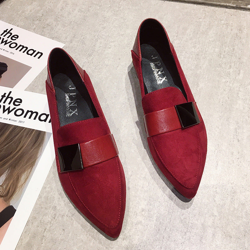 Mocassini Gommino Slip-on Flats di mezza età e anziani