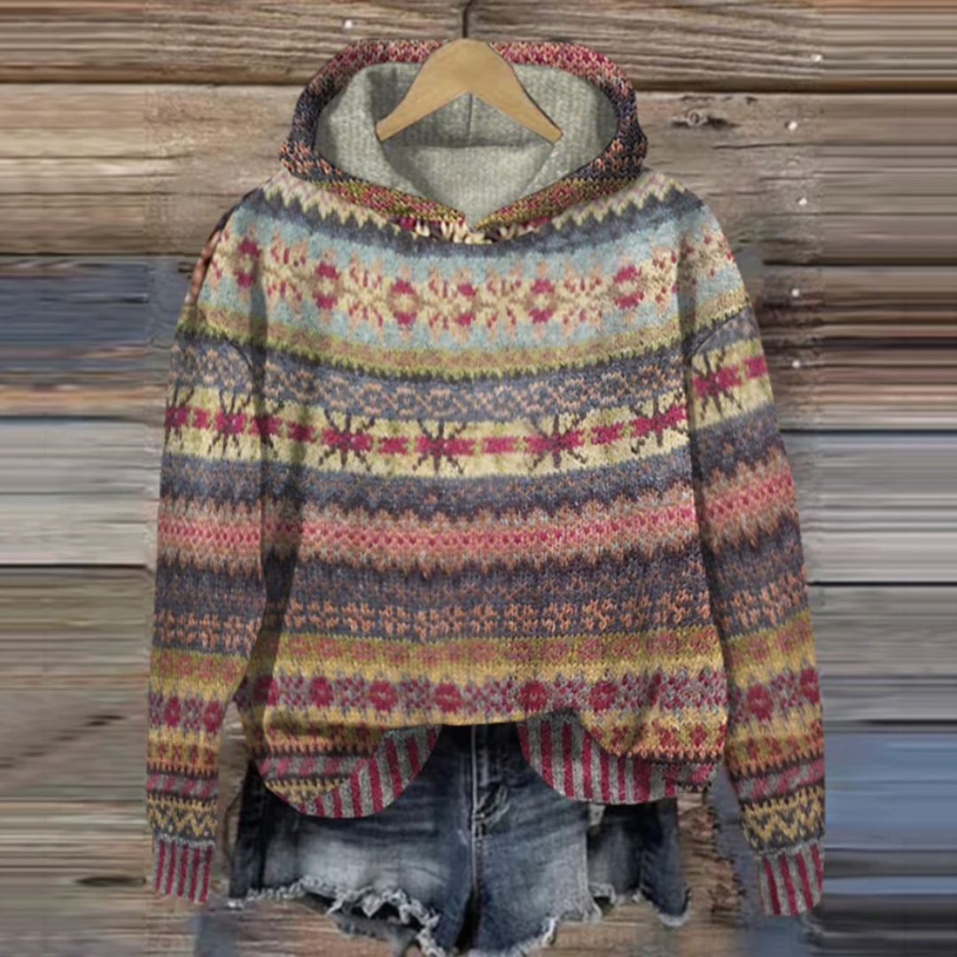 Cordila | Felpa con cappuccio vintage da donna | Casual