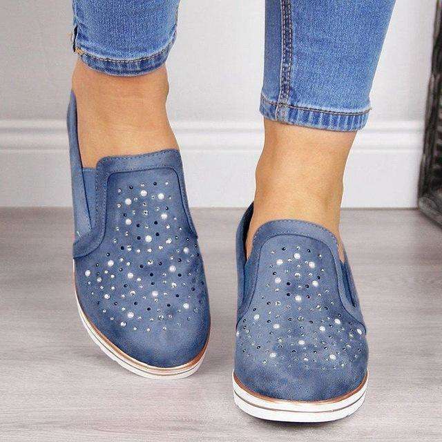 Scarpe vulcanizzate scintillanti