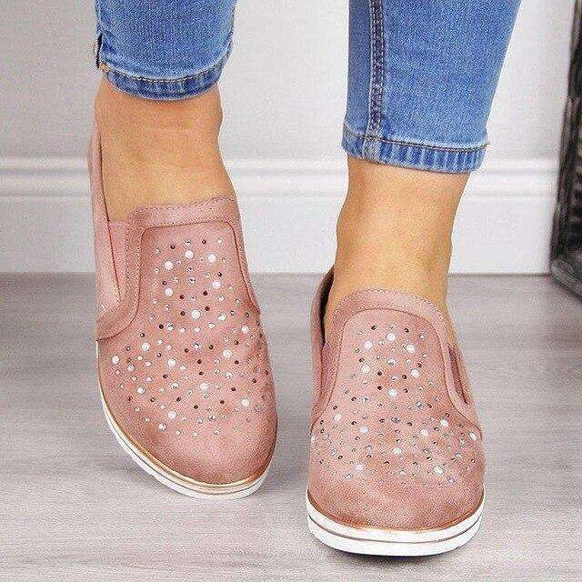 Scarpe vulcanizzate scintillanti