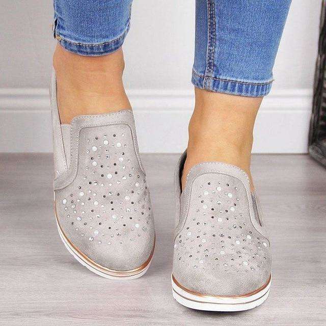 Scarpe vulcanizzate scintillanti