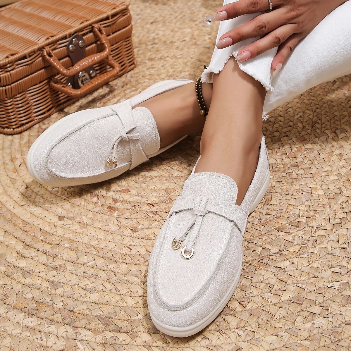 Sandali da donna con piattaforma estiva con fiocco