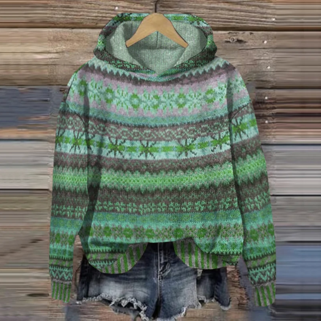 Cordila | Felpa con cappuccio vintage da donna | Casual