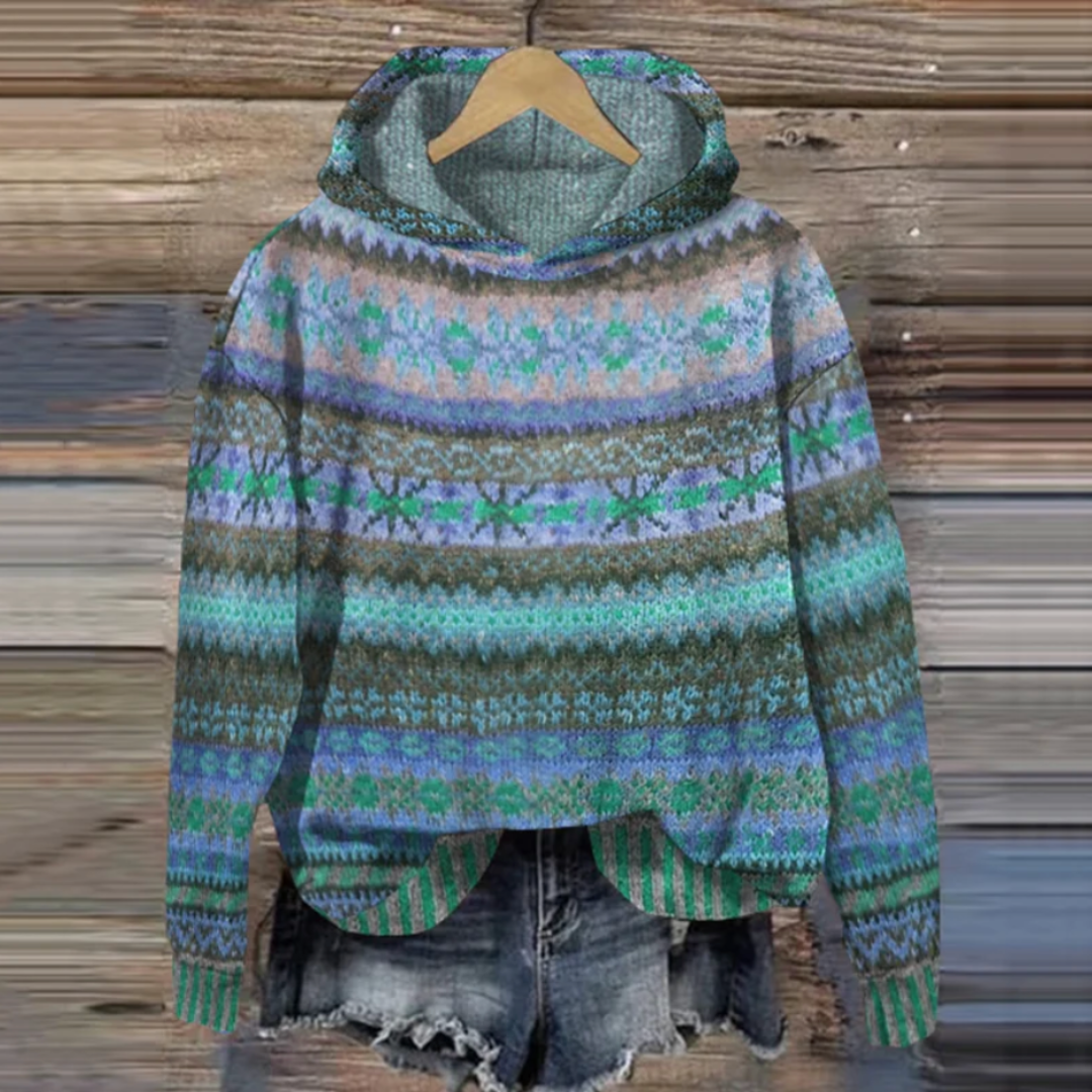 Cordila | Felpa con cappuccio vintage da donna | Casual