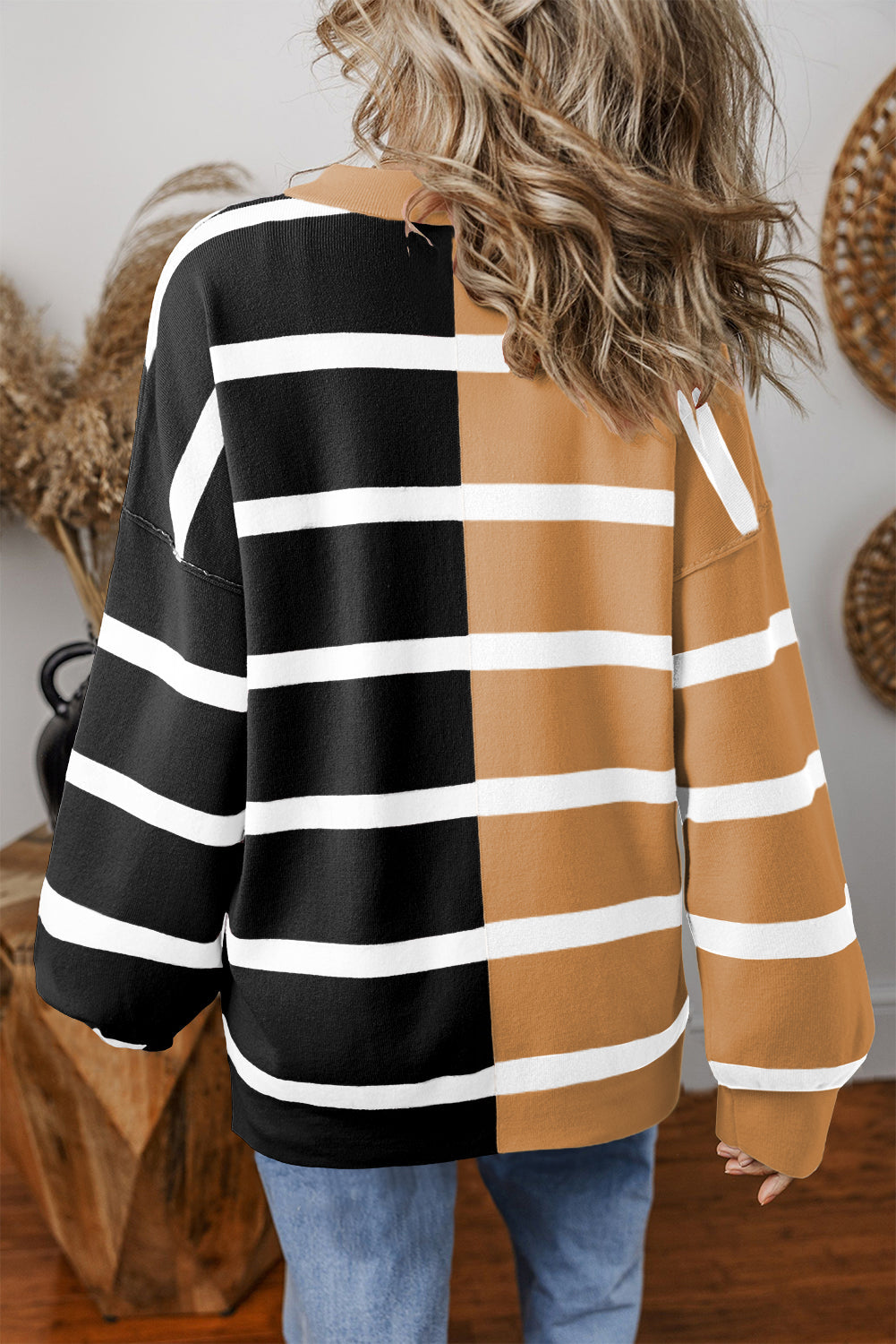 Lourdes | Maglia oversize di tendenza con colori a contrasto