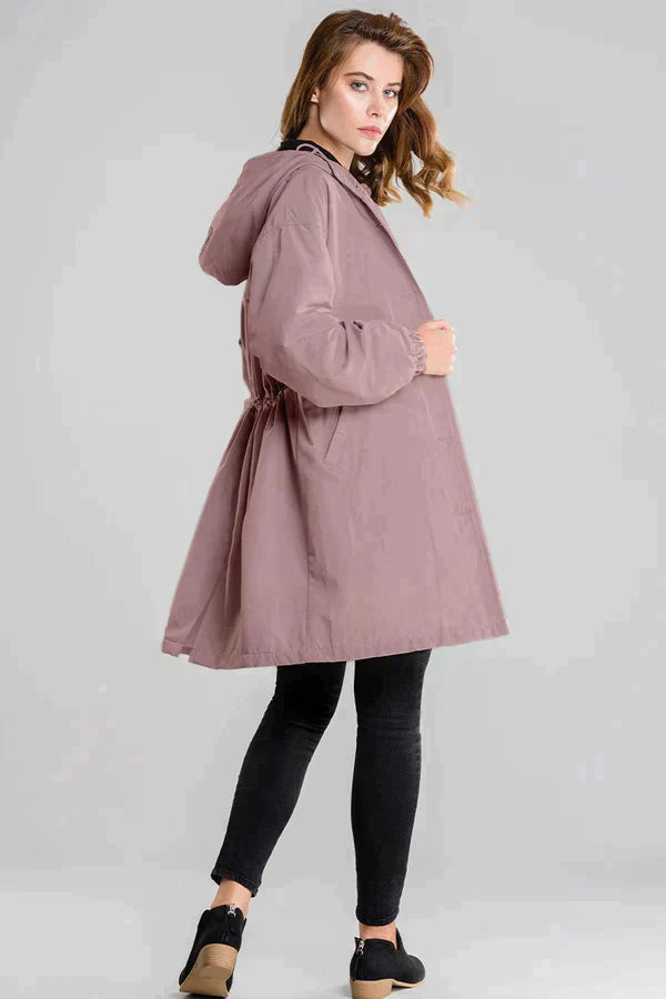 Dry | Mackintosh impermeabile con bottoni e cappuccio