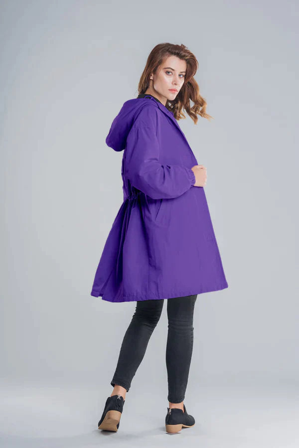 Dry | Mackintosh impermeabile con bottoni e cappuccio