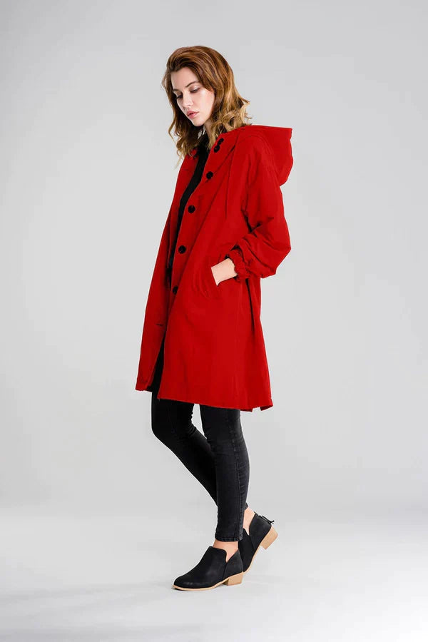 Dry | Mackintosh impermeabile con bottoni e cappuccio