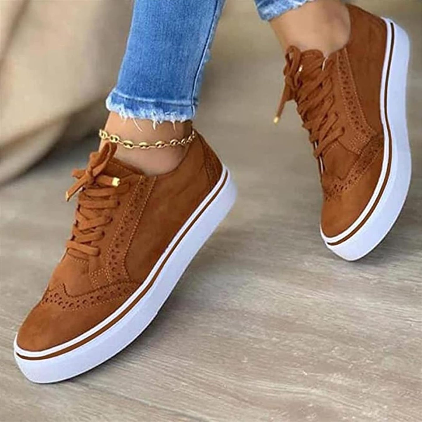 Sneaker Casual Moda Versatile Scarpe Allacciate