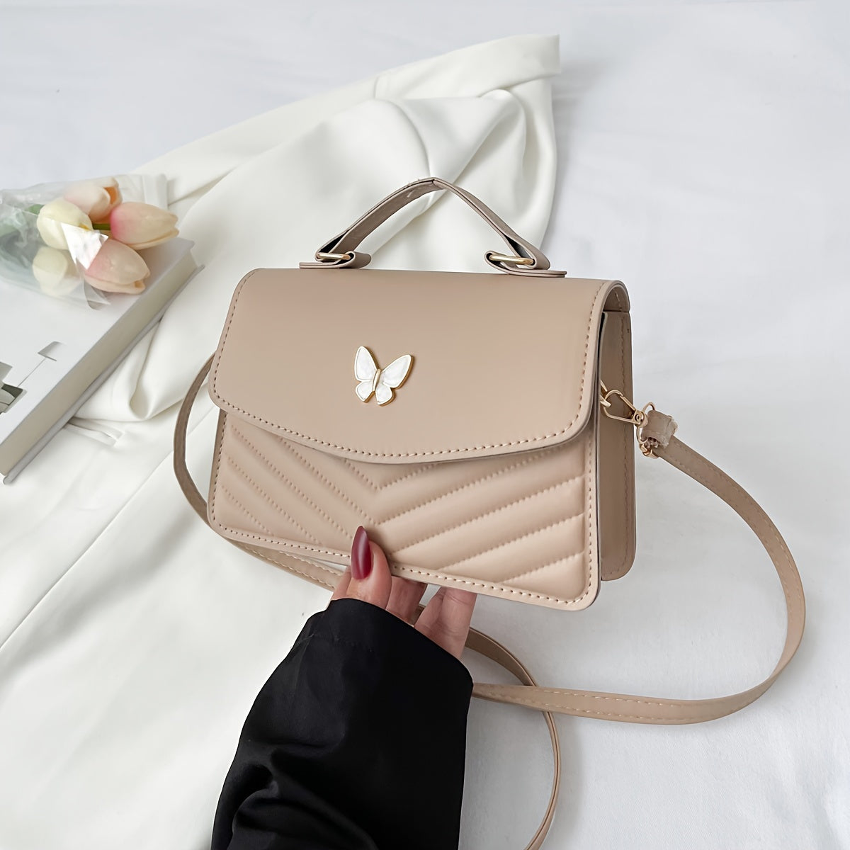 Sophie | Borsa a tracolla e crossbody di tendenza in tinta unita