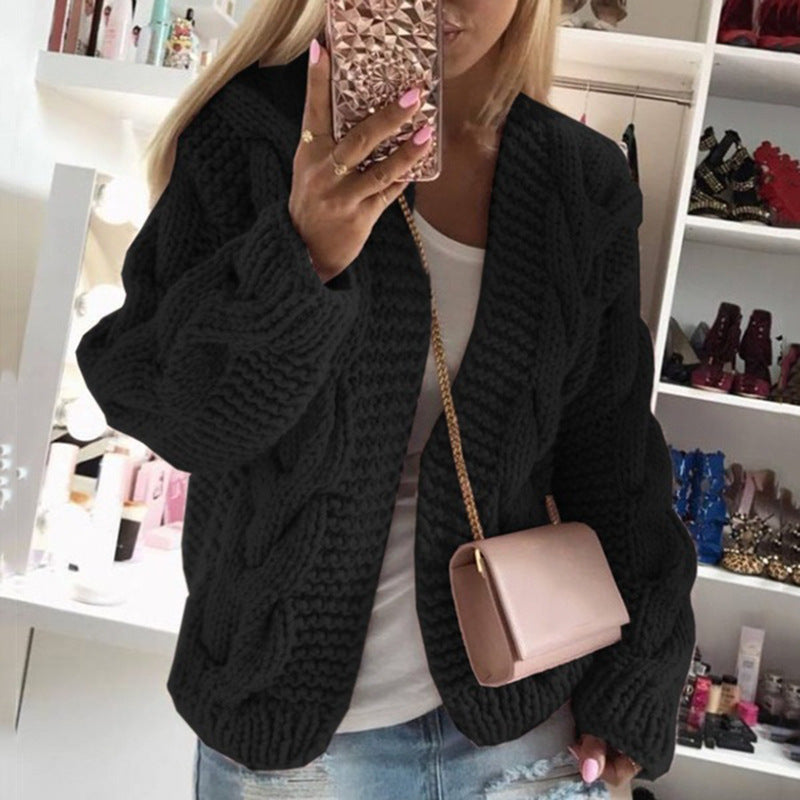 Eva | Cardigan caldo da donna | Manica lunga