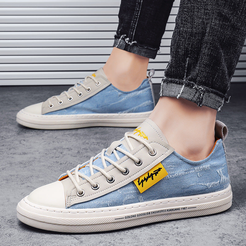 Scarpe da ginnastica in tela per uomo