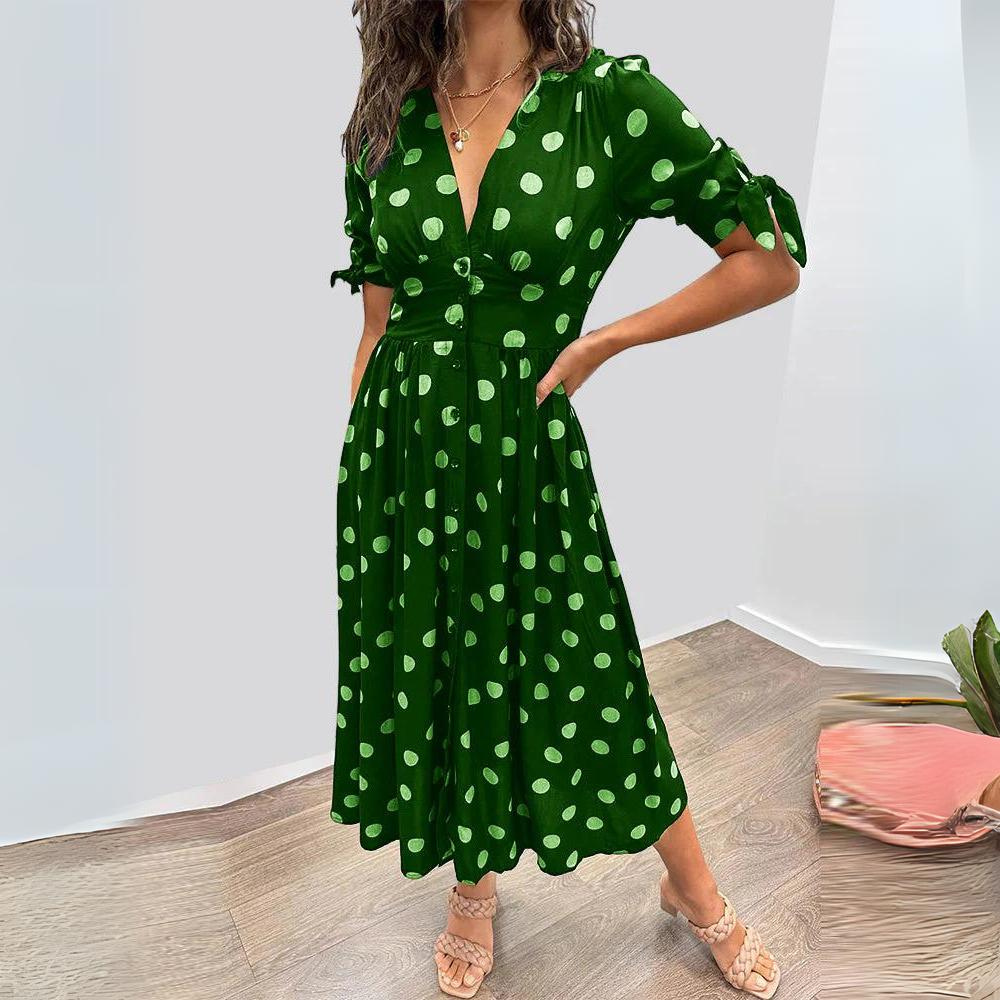 Anne - Vestito midi a pois