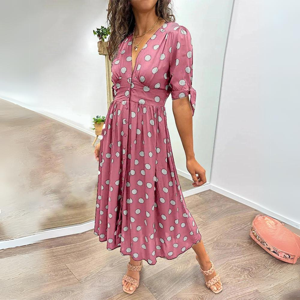 Anne - Vestito midi a pois