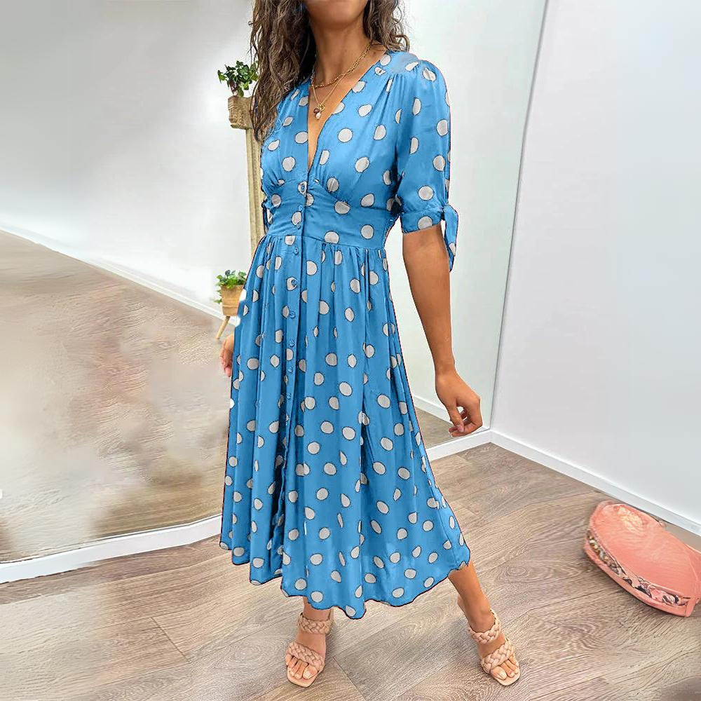 Anne - Vestito midi a pois