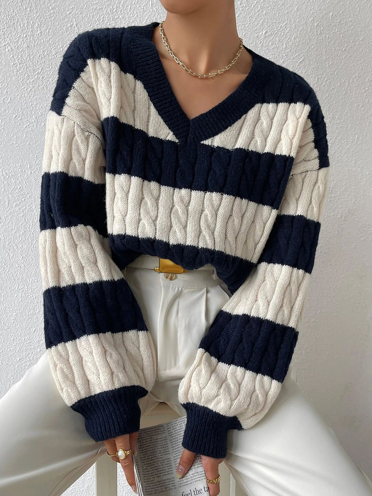Aurelia - Maglione da donna in maglia casual
