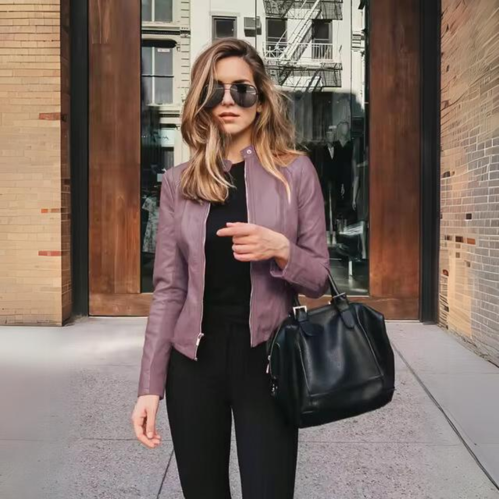 Beatrix - Elegante giacca di pelle