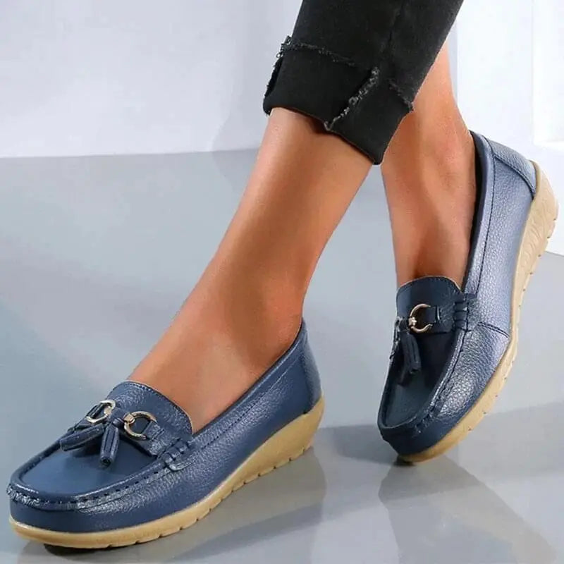Donna Comfort Walking Flat Loafer Slip On