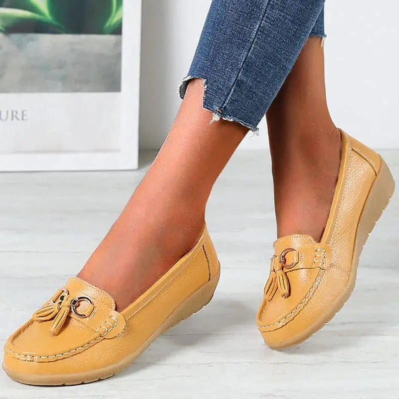 Donna Comfort Walking Flat Loafer Slip On