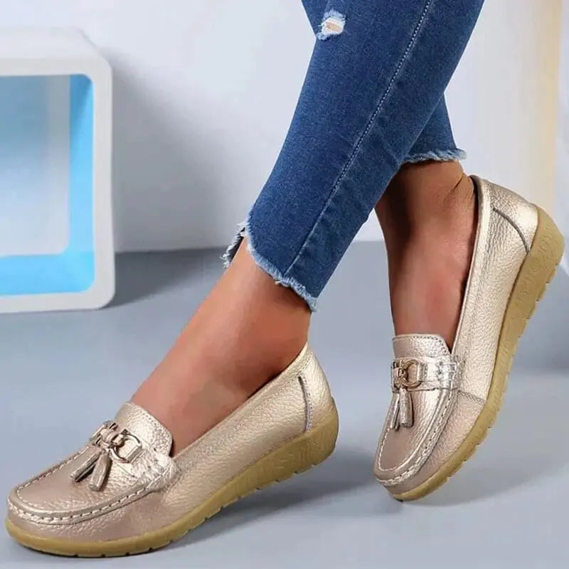 Donna Comfort Walking Flat Loafer Slip On