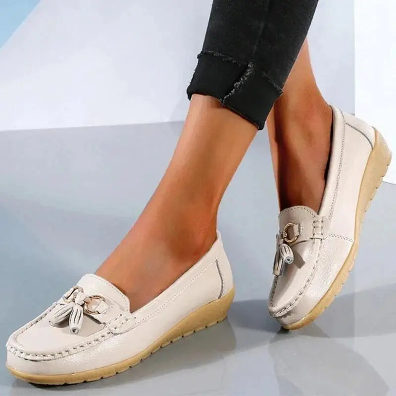 Donna Comfort Walking Flat Loafer Slip On