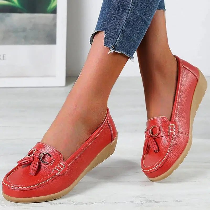Donna Comfort Walking Flat Loafer Slip On
