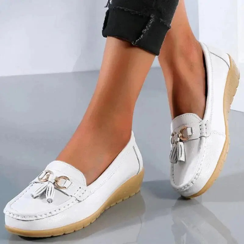 Donna Comfort Walking Flat Loafer Slip On