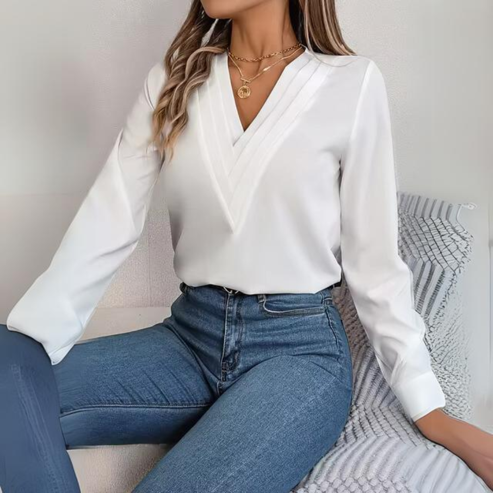 Blanca - Top casual a maniche lunghe