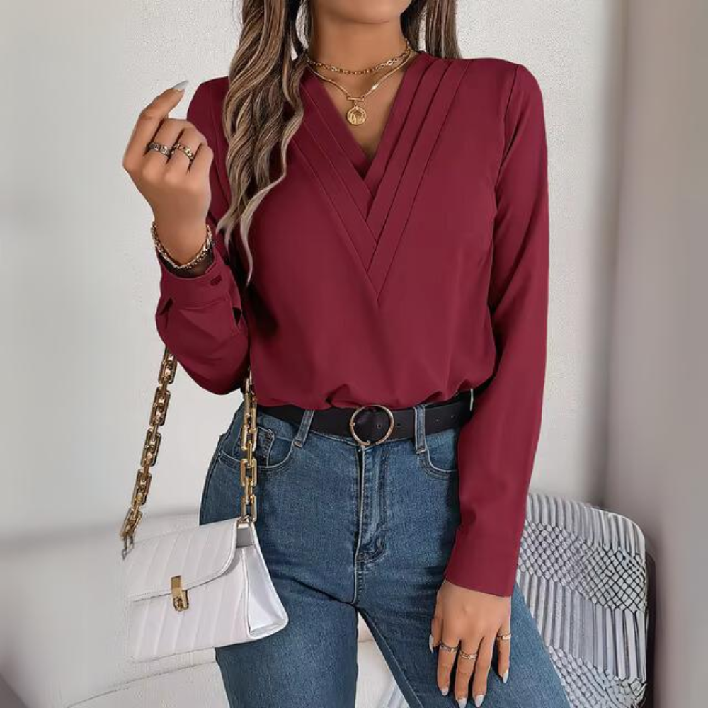 Blanca - Top casual a maniche lunghe