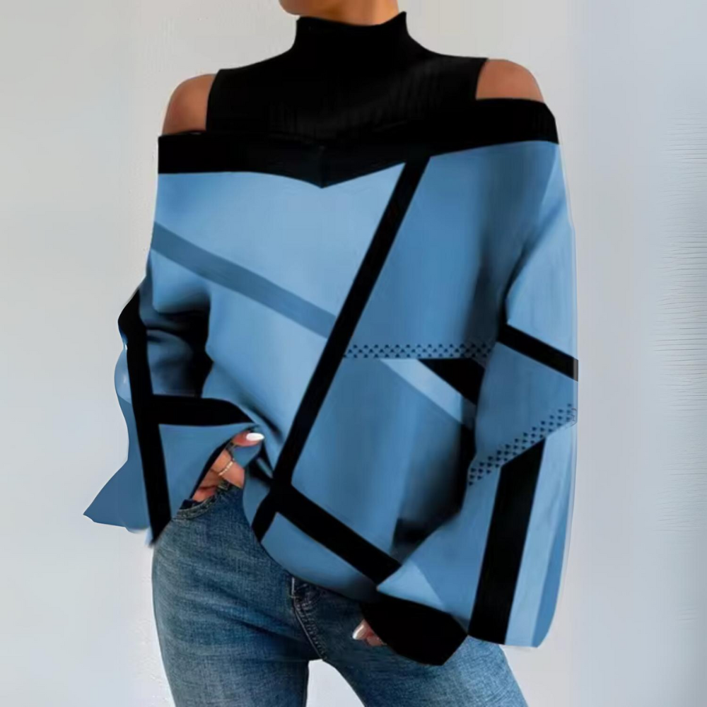 Camila - Top casual a collo alto