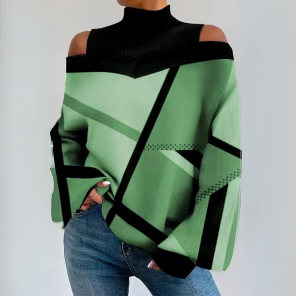 Camila - Top casual a collo alto