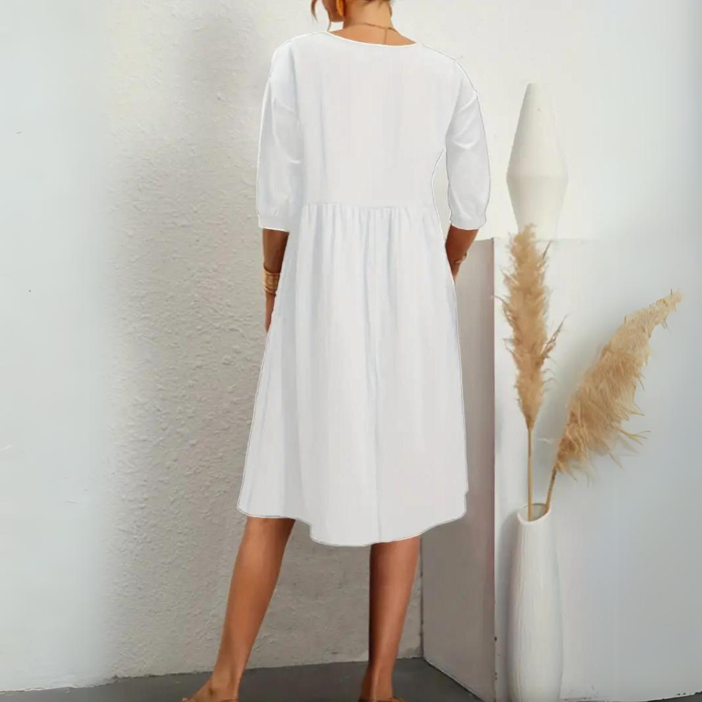 Clara - Abito elegante con maniche a lanterna