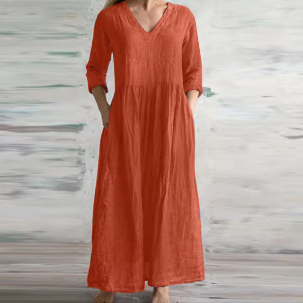 Clara - Maxi Jurk casual Losse