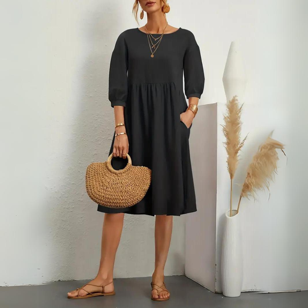 Clara - Abito elegante con maniche a lanterna