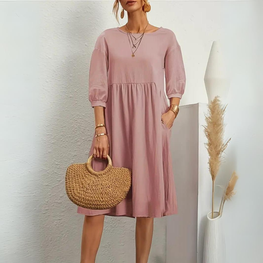 Clara - Abito elegante con maniche a lanterna