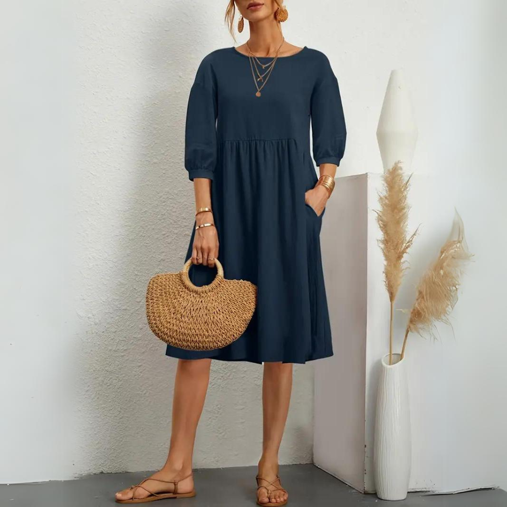 Clara - Abito elegante con maniche a lanterna