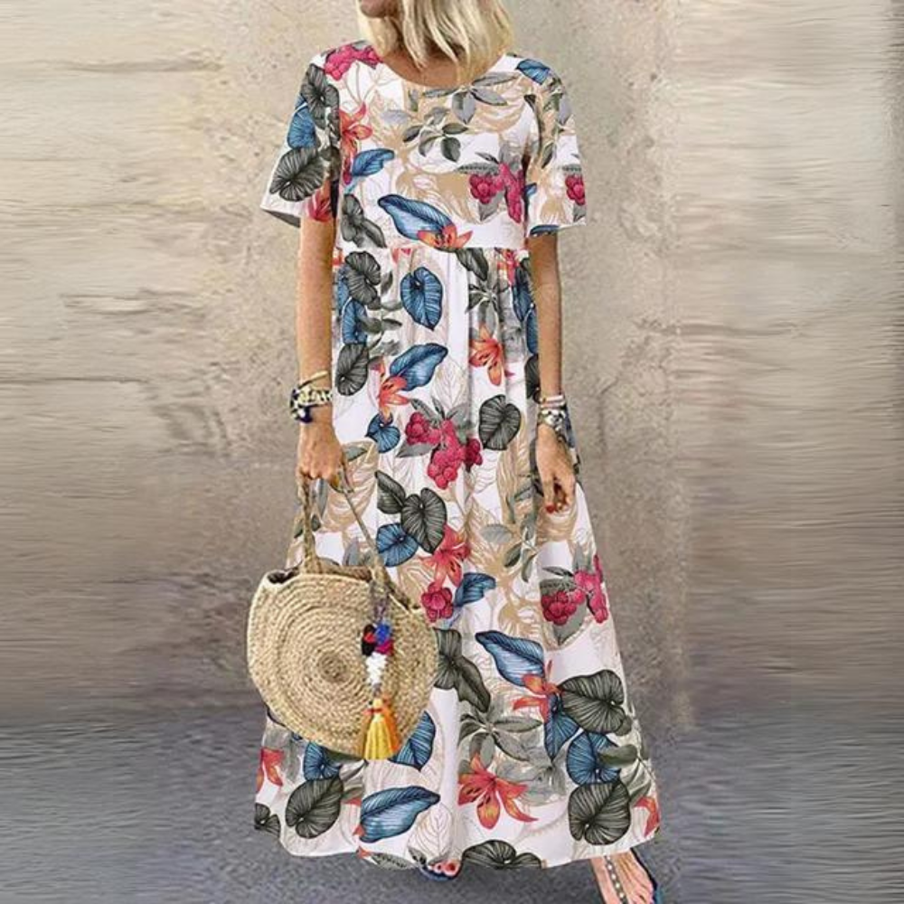 Margrit - Abito elegante con scollo rotondo