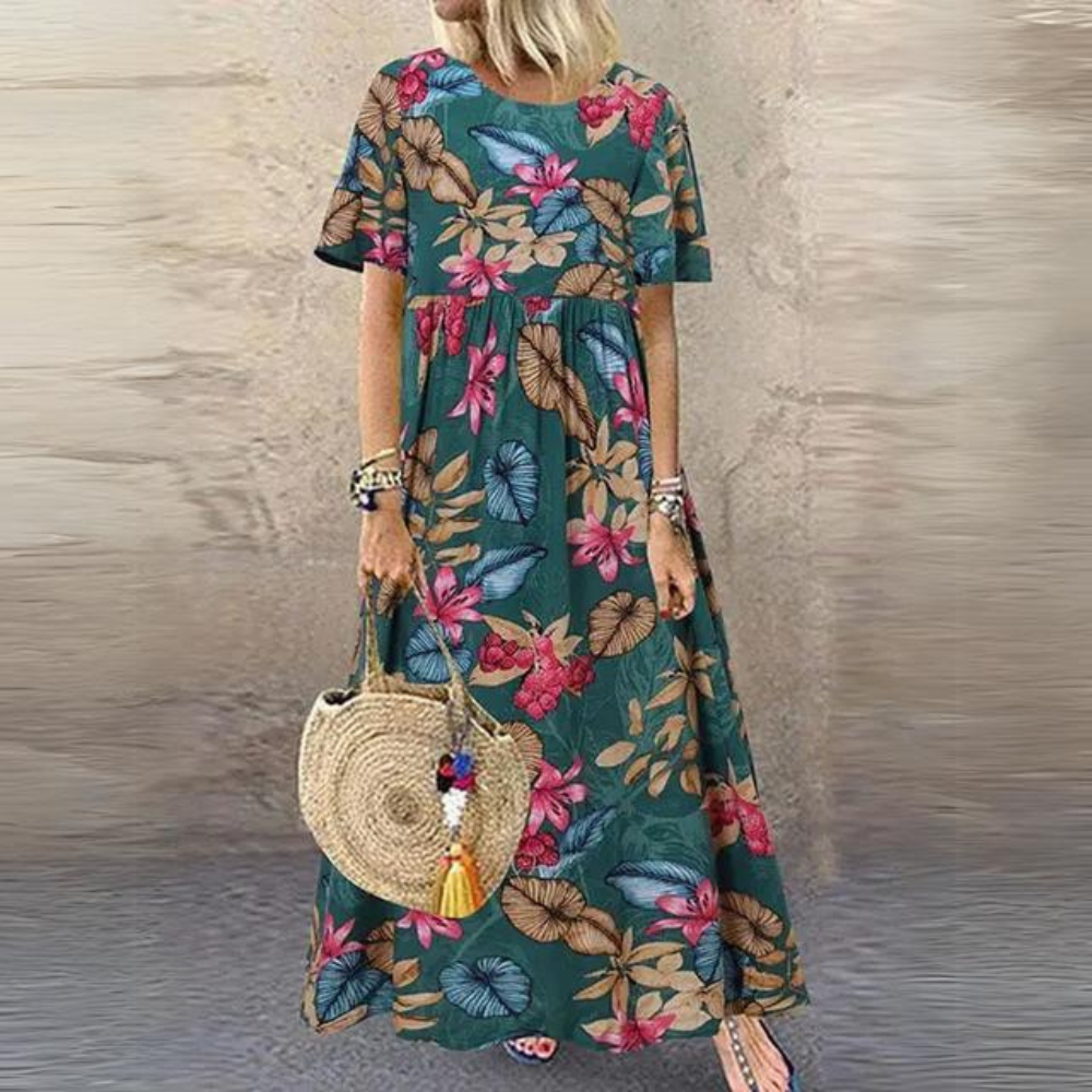Margrit - Abito elegante con scollo rotondo
