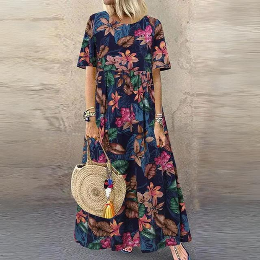 Margrit - Abito elegante con scollo rotondo