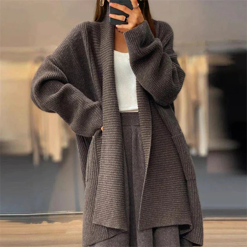 Euphemia | Cardigan lungo da donna | Caldo