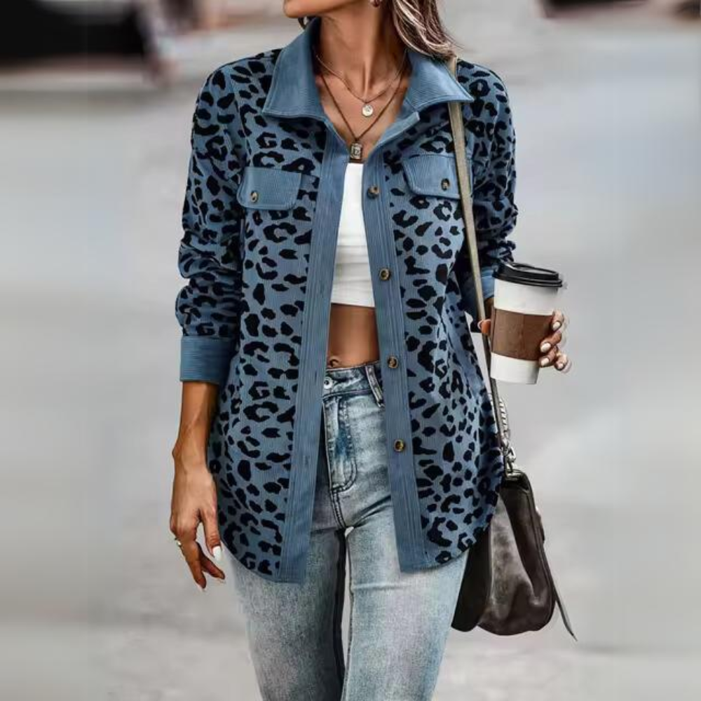 Emeline - Giacca leopardata casual
