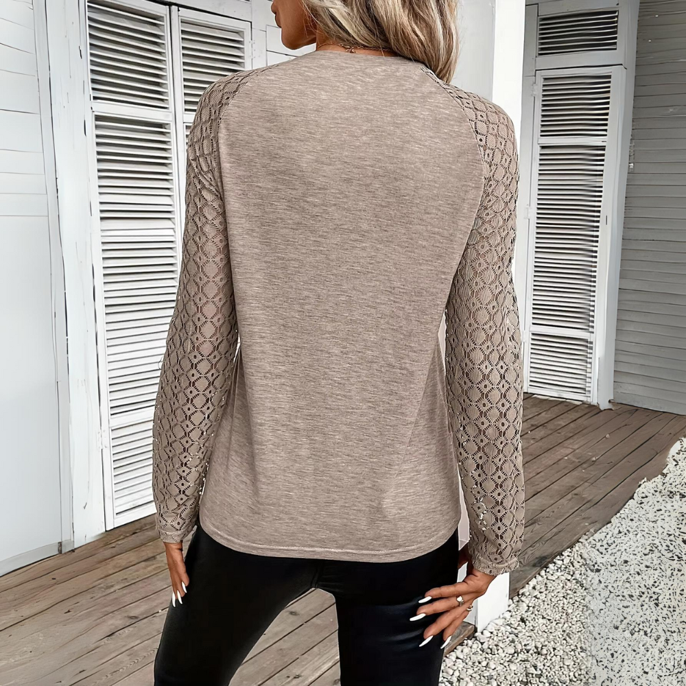 Evelina - Elegante top con maniche semplici