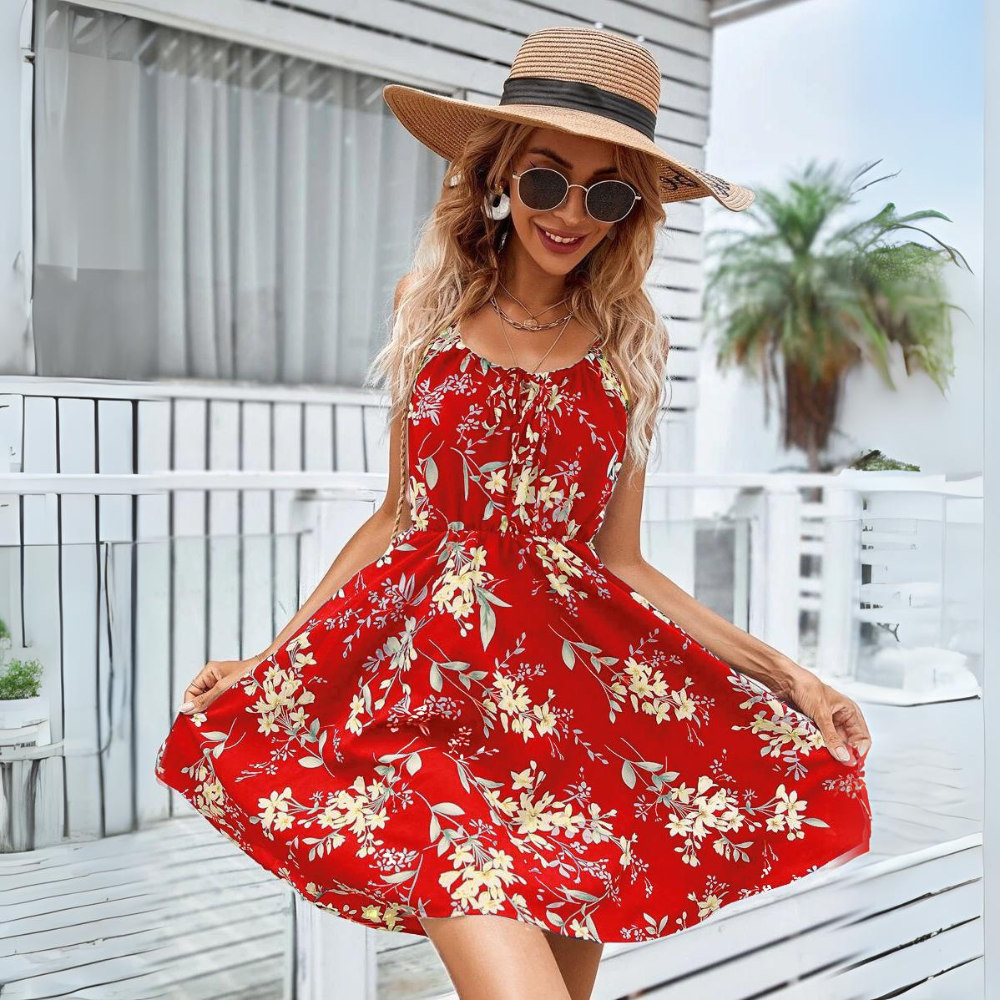 Fleur - Vestito casual con aletta morbida