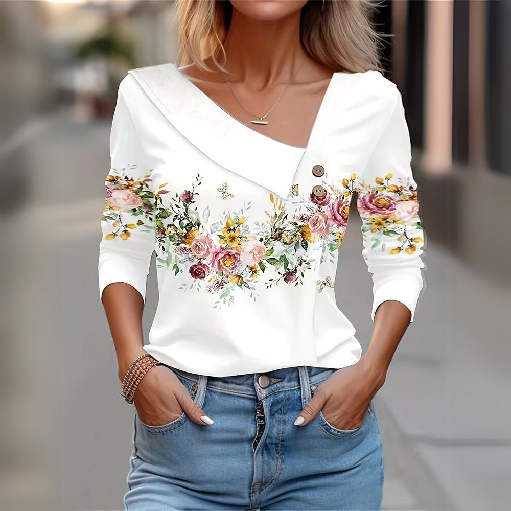Frida - Top casual a maniche lunghe