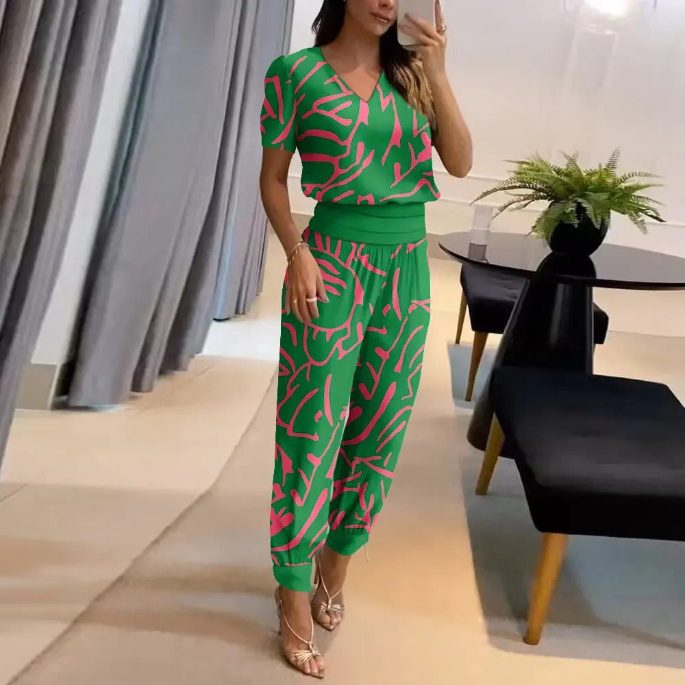 Lauren | Tuta elegante stampata